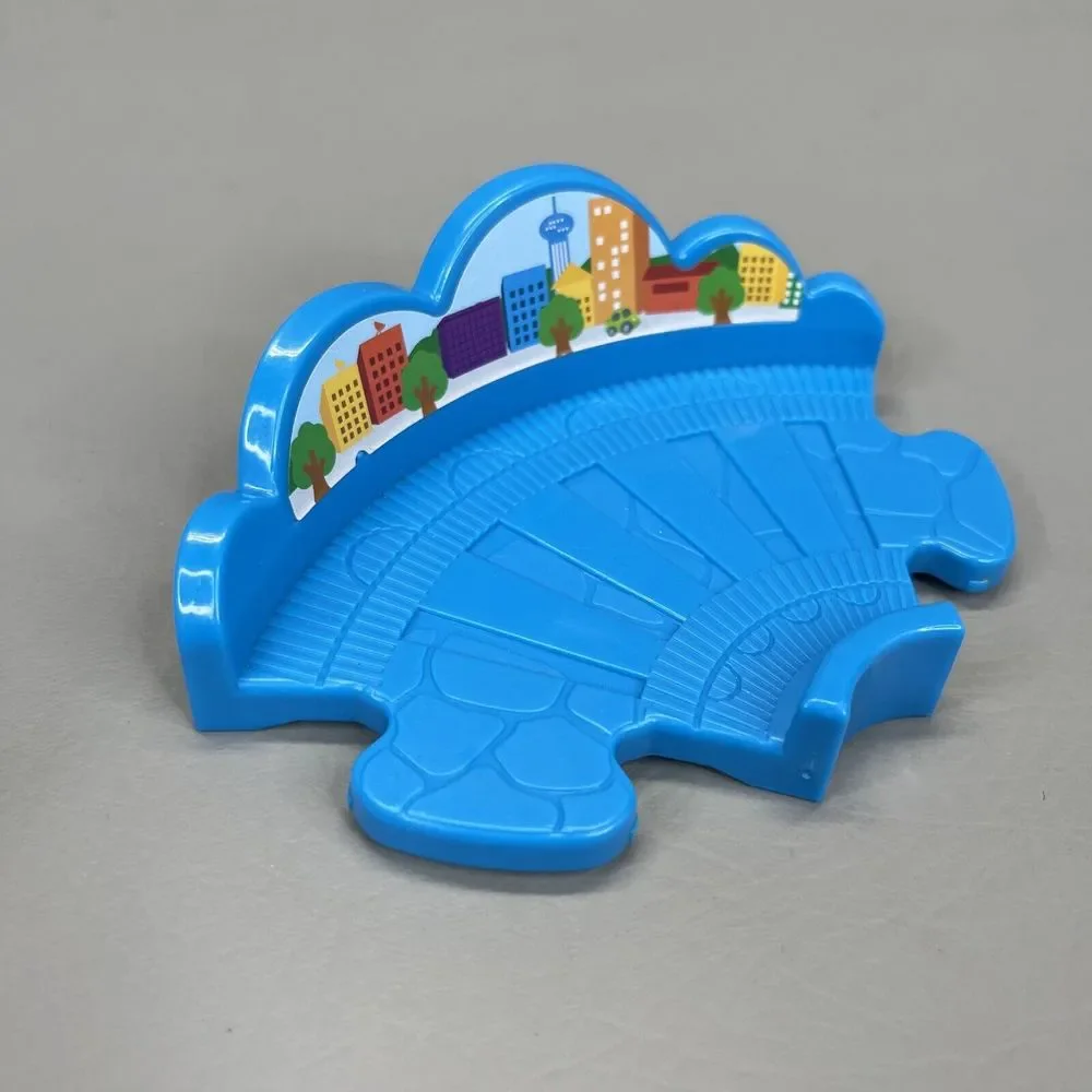 VTech Go! Go! Smart Wheels Train Station Replacement Part Blue 90 Degree Track